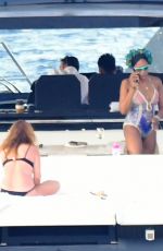 NAOMI CAMPBELL at a Yacht in Bodrum 06/27/2022