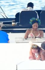 NAOMI CAMPBELL at a Yacht in Bodrum 06/27/2022