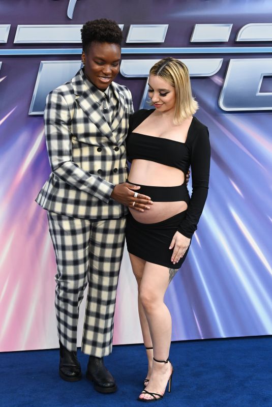 NICOLA ADAMS and Pregnant ELLA BAIG at Lightyear Premiere in London 06/13/2022