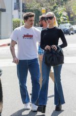 NICOLA PELTZ and Brooklyn Beckham Meets Friends at Cha Cha Matcha in West Hollywood 06/08/2022