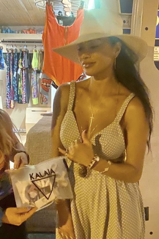 NICOLE SCHERZINGER Out Shopping During Her Holidays in Spain 06/14/2022