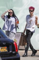 NOAH CYRUS and Her Boyfriend at Erewhon Market in Santa Monica 06/20/2022