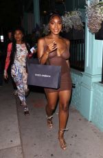 NORMANI Leaves Dolce & Gabbana Dinner at Olivetta in Los Angeles 06/10/2022