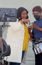 OCTAVIA SPENCER on the Set of Truth Be Told in Burbank 06/08/2022