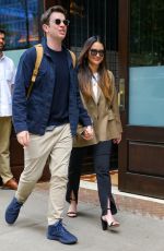 OLIVIA MUNN and John Mulaney Leaves Greenwich Hotel in New York 06/23/2022