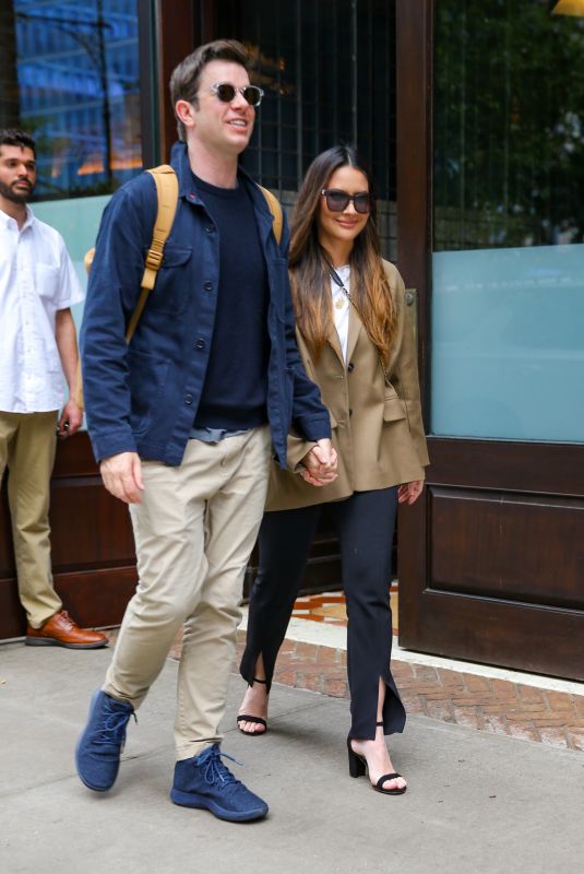 OLIVIA MUNN and John Mulaney Leaves Greenwich Hotel in New York 06/23/2022
