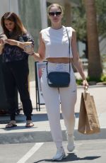 PAIGE BUTCHER Out for Smoothie To-go in Los Angeles 06/15/2022