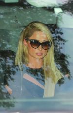 PARIS HILTON Arrives at Britney Spears and Sam Asghari