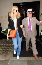 POPPY DELEVINGNE Out for Lunch at Scott