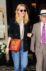 POPPY DELEVINGNE Out for Lunch at Scott