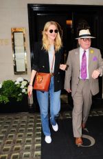 POPPY DELEVINGNE Out for Lunch at Scott