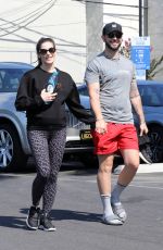 Pregnant ASHLEY GREENE and Paul Khoury Heading to a Gym in Los Angeles 06/11/2022