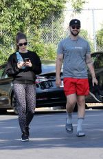 Pregnant ASHLEY GREENE and Paul Khoury Heading to a Gym in Los Angeles 06/11/2022