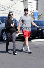 Pregnant ASHLEY GREENE and Paul Khoury Heading to a Gym in Los Angeles 06/11/2022