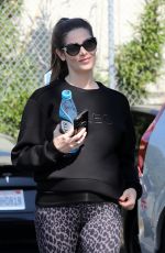 Pregnant ASHLEY GREENE and Paul Khoury Heading to a Gym in Los Angeles 06/11/2022
