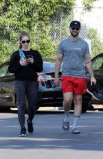 Pregnant ASHLEY GREENE and Paul Khoury Heading to a Gym in Los Angeles 06/11/2022