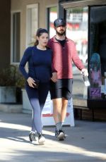Pregnant ASHLEY GREENE and Paul Khoury Out for Prenatal Workout in Los Angeles 06/28/2022