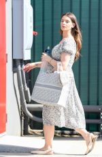 Pregnant ASHLEY GREENE Arrives at a Studio in Los Angeles 06/16/2022