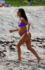Pregnant CAMILA COELHO in Bikini at a Beach in Miami 06/17/2022