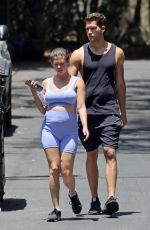 Pregnant CHANEL WEST COAST and Dom Fenison Out Hiking in Los Angeles 06/07/2022