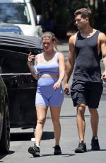 Pregnant CHANEL WEST COAST and Dom Fenison Out Hiking in Los Angeles 06/07/2022