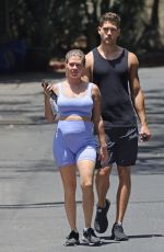 Pregnant CHANEL WEST COAST and Dom Fenison Out Hiking in Los Angeles 06/07/2022