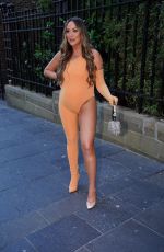 Pregnant CHARLOTTE CROSBY Arrives at Her Gender Reveal Party in Newcastle 06/19/2022
