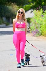 Pregnant HEIDI MONTAG Out with Her Dogs in Los Angeles 06/03/2022