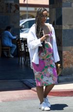 Pregnant LEONA LEWIS Out for Jamba Juice in Los Angeles 06/10/2022