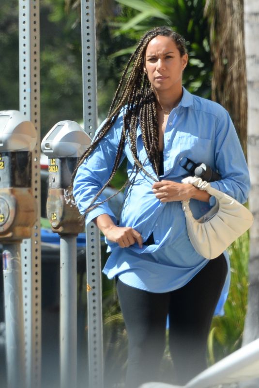 Pregnant LEONA LEWIS Out in Los Angeles 06/15/2022