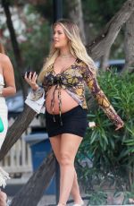Pregnant LOTTIE TOMLINSON on Holidays in Ibiza 06/02/2022