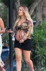 Pregnant LOTTIE TOMLINSON on Holidays in Ibiza 06/02/2022
