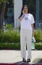 Pregnant SHANINA SHAIK Out for Lunch in West Hollywood 06/02/2022