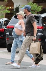 Pregnant SHARNA BURGESS and Brian Austin Green Leaves a Restaurant in Malibu 06/02/2022