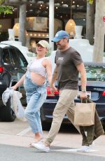 Pregnant SHARNA BURGESS and Brian Austin Green Leaves a Restaurant in Malibu 06/02/2022