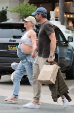 Pregnant SHARNA BURGESS and Brian Austin Green Leaves a Restaurant in Malibu 06/02/2022