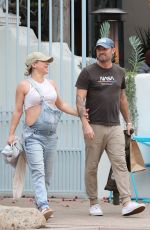 Pregnant SHARNA BURGESS and Brian Austin Green Leaves a Restaurant in Malibu 06/02/2022
