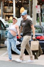 Pregnant SHARNA BURGESS and Brian Austin Green Leaves a Restaurant in Malibu 06/02/2022