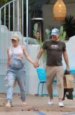 Pregnant SHARNA BURGESS and Brian Austin Green Leaves a Restaurant in Malibu 06/02/2022