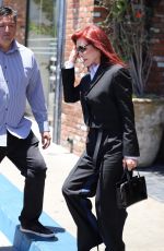 PRISCILLA PRESLEY Leaves Her Handprint Ceremony Party in Hollywood 06/21/2022