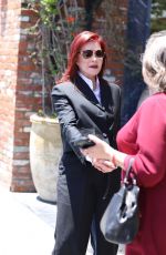 PRISCILLA PRESLEY Leaves Her Handprint Ceremony Party in Hollywood 06/21/2022