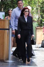 PRISCILLA PRESLEY Leaves Her Handprint Ceremony Party in Hollywood 06/21/2022