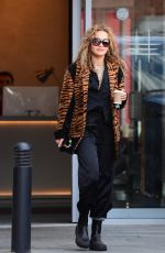 RITA ORA Landing in a Helicopter at Battersea Heliport 06/26/2022