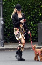 ROXY HORNER Out with Her Dog in Notting Hill 06/07/2022