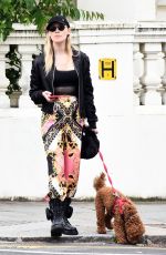ROXY HORNER Out with Her Dog in Notting Hill 06/07/2022