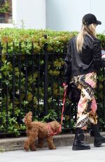 ROXY HORNER Out with Her Dog in Notting Hill 06/07/2022