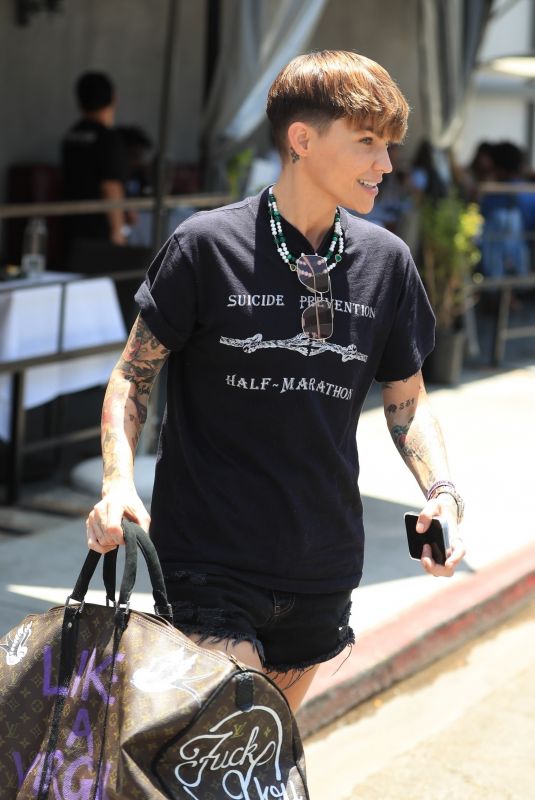 RUBY ROSE Out for Lunch with Friends at Crossroads in West Hollywood 06/15/2022