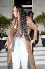 SABRINA DHOWRE ELBA Leaves 22 Grosvenor Members Club in London 06/10/2022