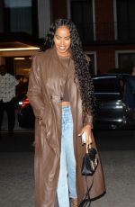 SABRINA DHOWRE ELBA Leaves 22 Grosvenor Members Club in London 06/10/2022