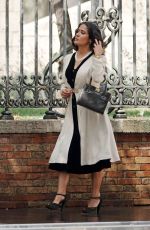 SALMA HAYEK on the Set of Without Blood in Rome 06/22/2022